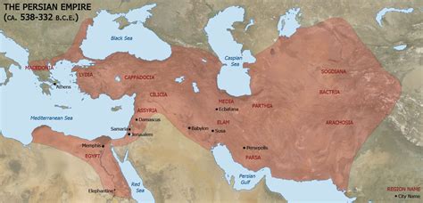 Persian Empire Map - Bible Odyssey