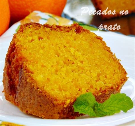 Bolo de laranja com cenoura - Receitas de pecados no prato