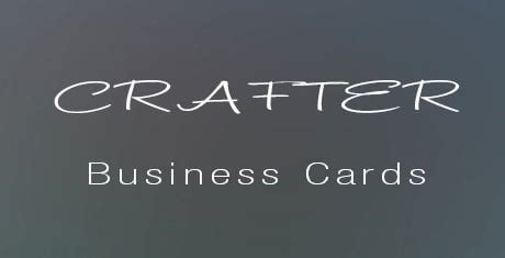 28+ Best Premium Crafter Business Cards for Download