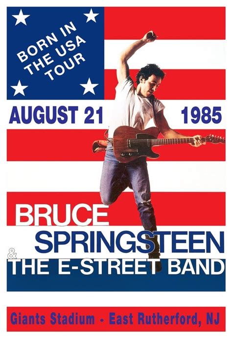 Bruce Springsteen Born in the USA tour poster print 13x19