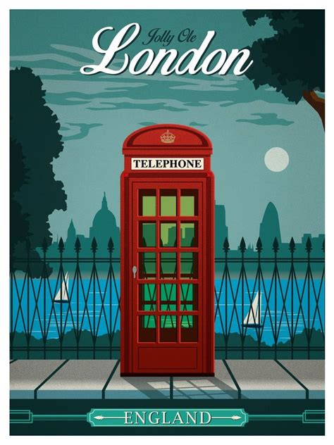 London Travel Poster Vintage