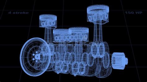 Car Engine Piston Animation