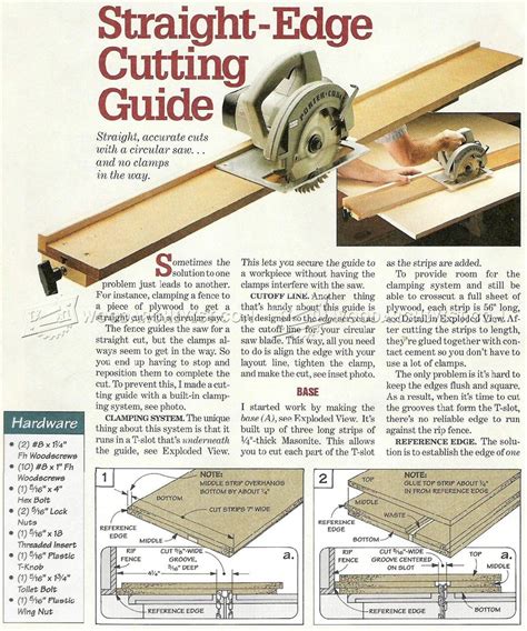 DIY Circular Saw Guide • WoodArchivist