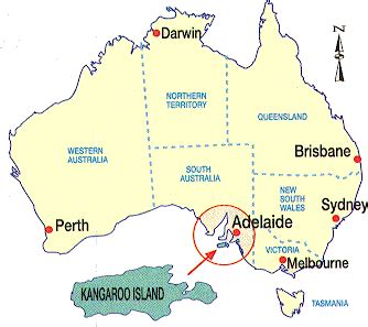 Kangaroo Island Australia Map - Tybie Iolanthe