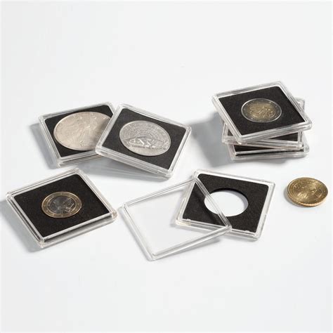 Square coin capsules QUADRUM - Coin and Stamp Supplies