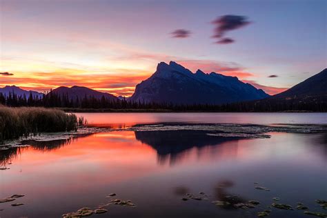 Vermilion lakes Sunrise Photograph by Pierre Leclerc Photography | Fine ...