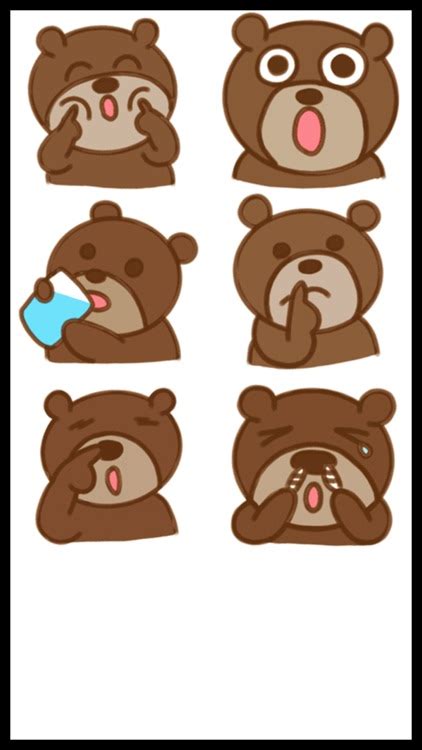 Bear Emoji Sticker Pack by Dauletkhan Sultangazy