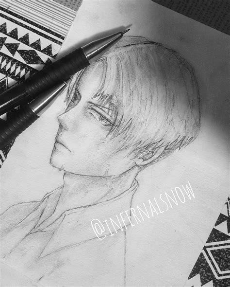 [Fanart] [Aot] Levi sketch , any feedback is appreciated 🙏 : r/anime