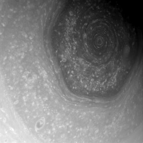 Saturn hexagon processing step:… | The Planetary Society