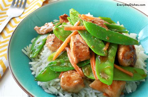 Healthy Sautéed Chicken and Snow Peas Recipe