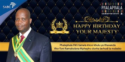 Phalaphala FM on Twitter: "#HappybirthdayKingToniMphephuRamabulana…