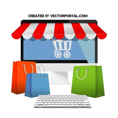 Online shopping illustration Royalty Free Stock SVG Vector