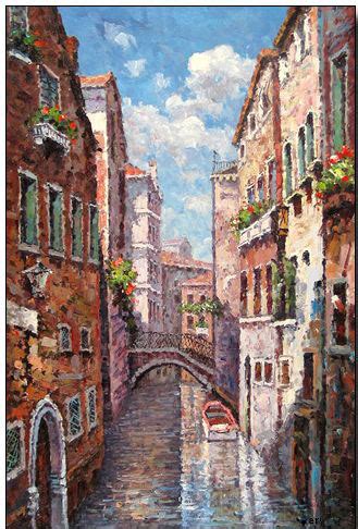 Venice oil painting,Venice oil paintings - Cities oil painting Canal ...