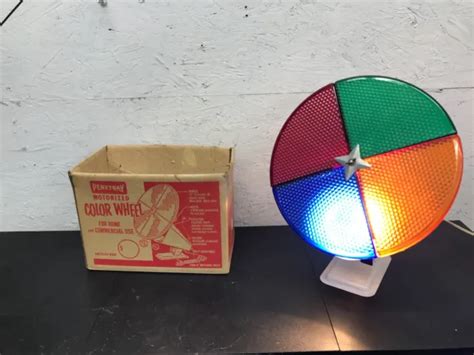 VINTAGE MCM PENETRAY Motorized COLOR WHEEL For Aluminum Christmas Tree With Box $89.99 - PicClick