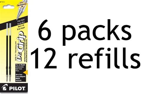 Pilot Dr. Grip Ballpoint Ink Refill, 2-Refills for Retractable Pens ...