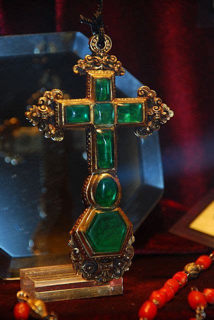 From the Atocha shipwreck, the Atocha gold and emerald cross. I saw ...