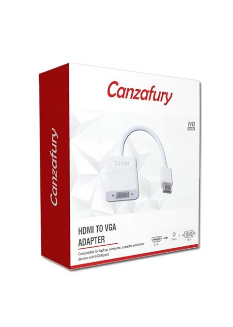 ABS Plastic Canzafury HDMI to VGA Adapter, For Desktop, White at Rs 450 in Delhi