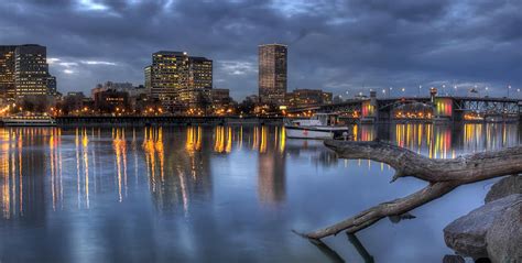 Portland Oregon Waterfront Skyline with Morrison Bridge Photograph by Jit Lim - Pixels