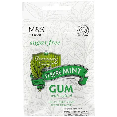 M&S Sugar Free Strong Mint Gum | Ocado