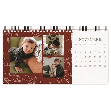 Seasonal Patterns Desk Calendar | Shutterfly