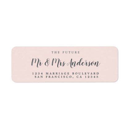 Chic Script Future Mr Mrs Wedding Return Address Label Wedding Return Address Labels, Wedding ...