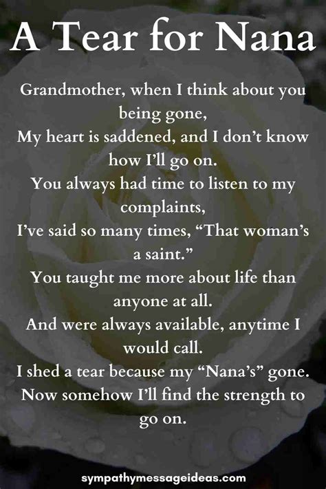 Grandma Passed Away Quotes, Funeral Poems For Grandma, Grandma Poem, Grandmother Quotes, Grief ...