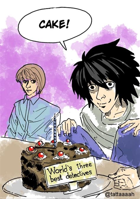 L just wants to eat cake, Light [Art by me, Tatta] : r/deathnote