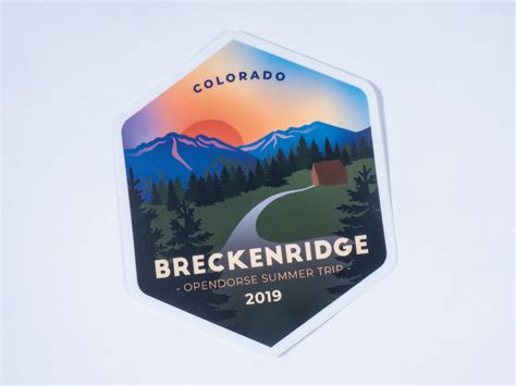 Breckenridge sticker by Megan Smith on Dribbble