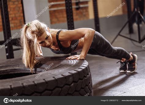 Working muscles . intense press up — Stock Photo © ufabizphoto #206303712