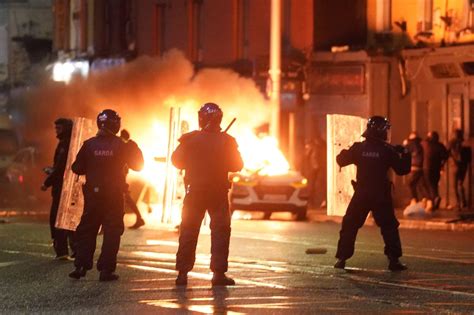 Protesters take to the street in Dublin after knife attack that injured 3 children, one ...