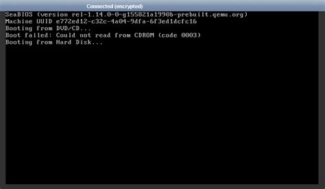 boot - Is CD polling from "SeaBIOS" after GRUB coming from VPS host ...