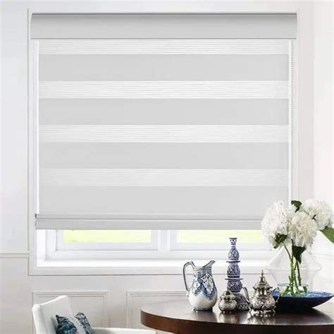 Zebra Window Blinds, White at Rs 120/sq ft in Chennai | ID: 2852488483473