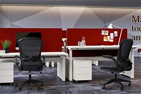 Devoko Office Desk Chair Ergonomic Mesh Chair Lumbar Support with Flip ...