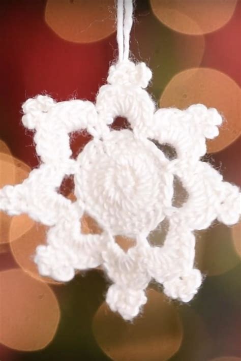 How to Crochet a Christmas Snowflake Ornament - Video + Written - Expression Fiber Arts | A ...