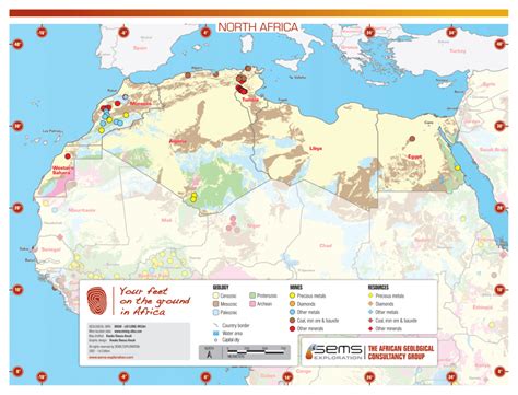 North African Regional Map 2022 - SEMS Exploration Services