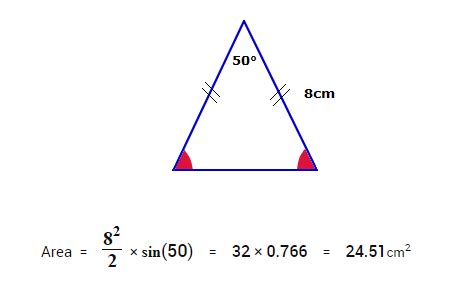 Area of Isosceles Triangle