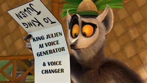 Jungle with King Julien's AI Voice Using Text to Speech Tech