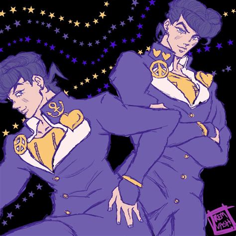 Josuke fanart by me💜🪩 : r/StardustCrusaders