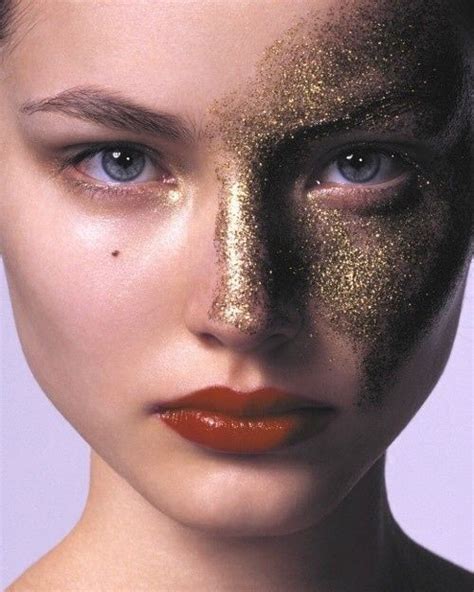 Gold glitter | Makeup-stil, Schminkzeug, Gesicht