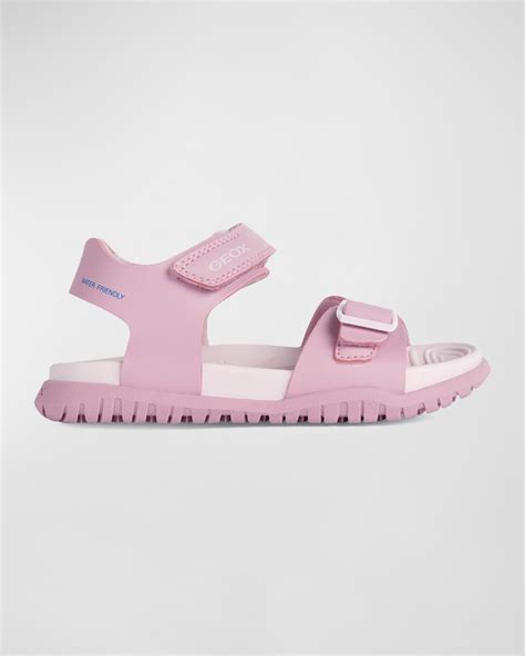 Geox Girl's Faux-Leather Sport Sandals, Toddler/Kids | Neiman Marcus