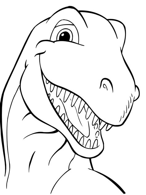 Head Dinosaurs Coloring Pages For Kids #b5S : Printable Dinosaurs Co ...