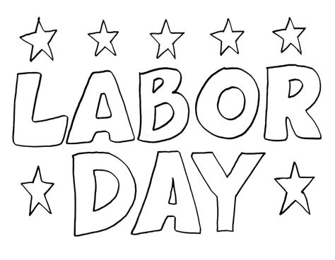 Free Printable Labor Day Coloring Pages