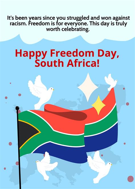 South Africa Freedom Day Message in EPS, Illustrator, JPG, PSD, PNG, Word, SVG, Google Docs ...