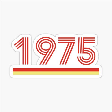 1975 Stickers | Redbubble