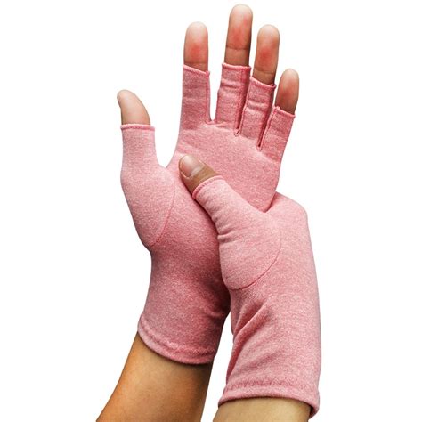 CFR Arthritis Gloves- Open Finger Compression Hand Gloves for Rheumatoid and Osteoarthritis ...