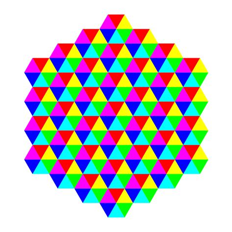 OnlineLabels Clip Art - hexagonal triangle tessellation