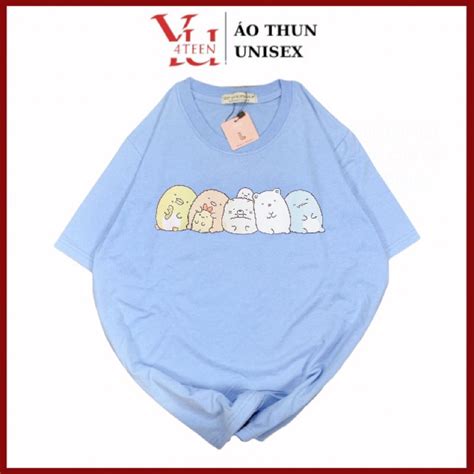 Áo Thun PHÔNG NAM NỮ Tay Ngắn UNISEX IN DECAL CUTE DỄ THƯƠNG ANIMALS ...