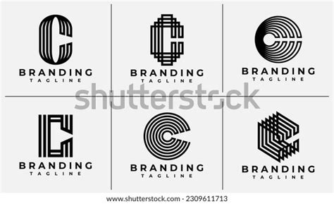 Minimalist Line Letter C Logo Design Stock Vector (Royalty Free ...