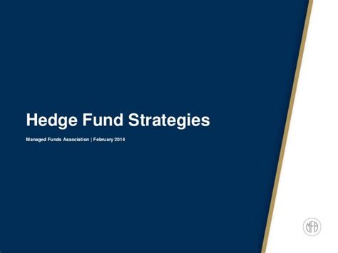 Hedge Fund Strategies