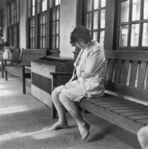 Harrowing photos show the disturbed and desperate patients of a mental hospital in the 1940s ...